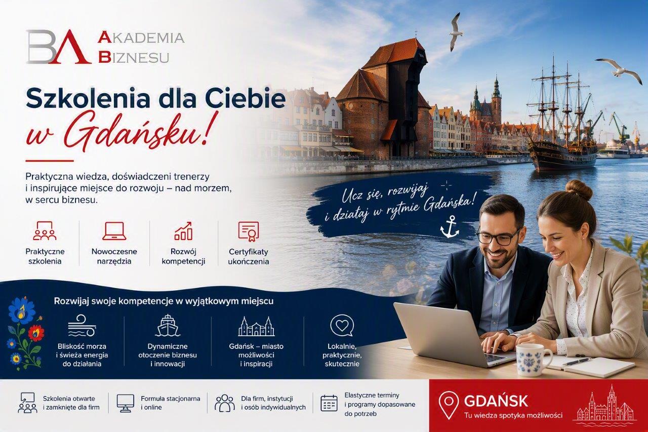 szkolenia w Gdańsku, AI, Excel, BI, marketing